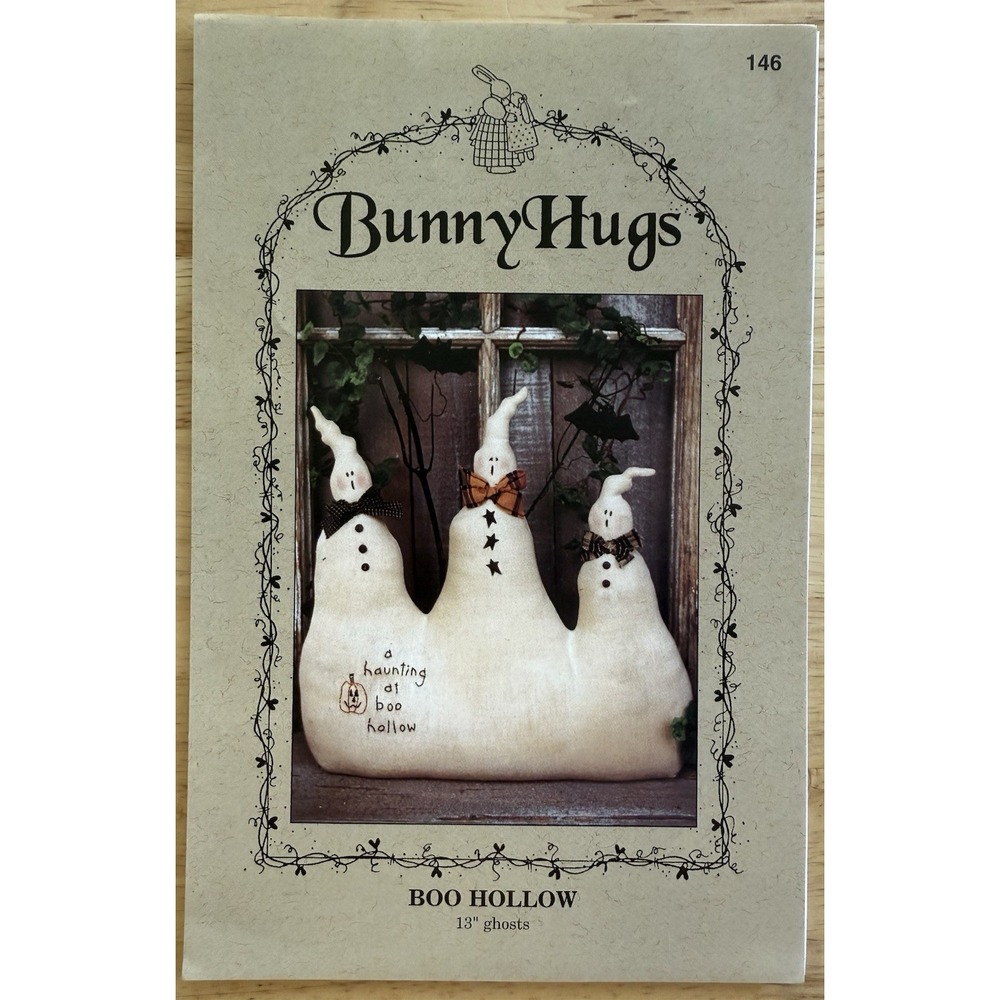 Bunny Hugs - Boo Hollow Craft Pattern 13" Ghosts‎ Halloween UNCUT SPOOKY 👻